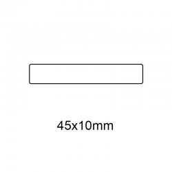 Etichetta in PVC Trasparente 45x10
