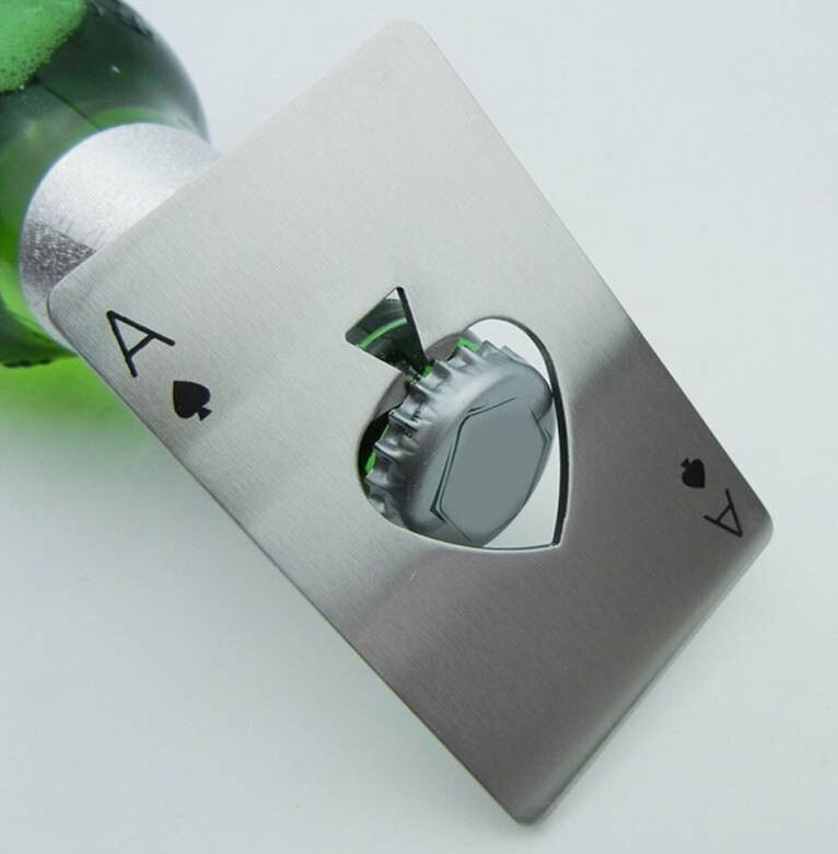 Apribottiglie a Forma di Carta Poker