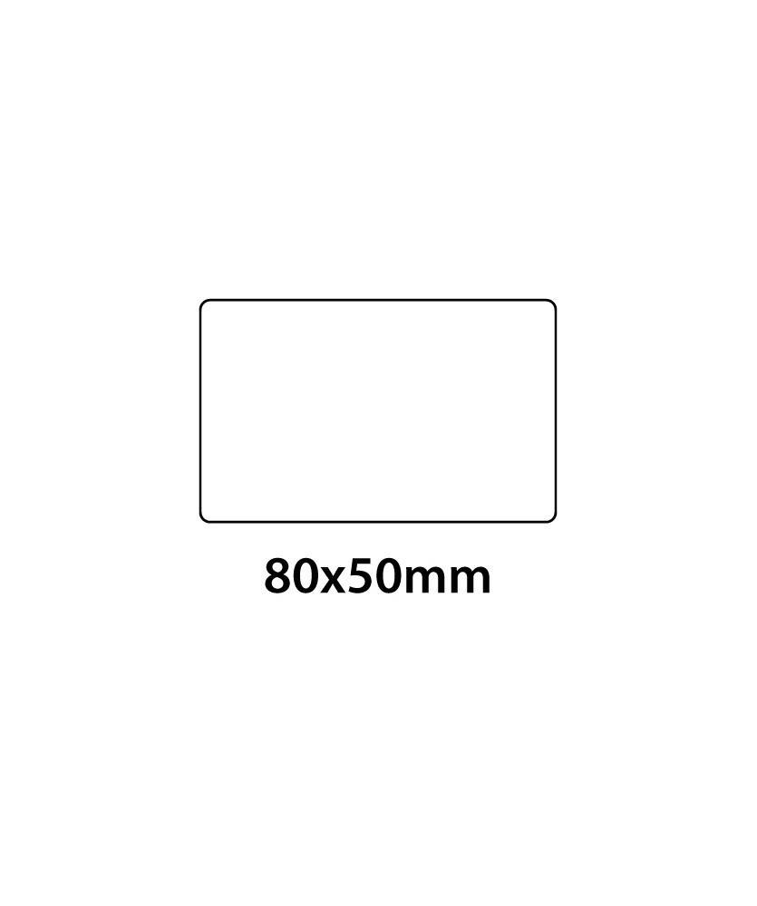 Etichetta in PVC Trasparente 80x50