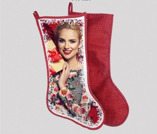 Calza Befana retro Fineart Rosso