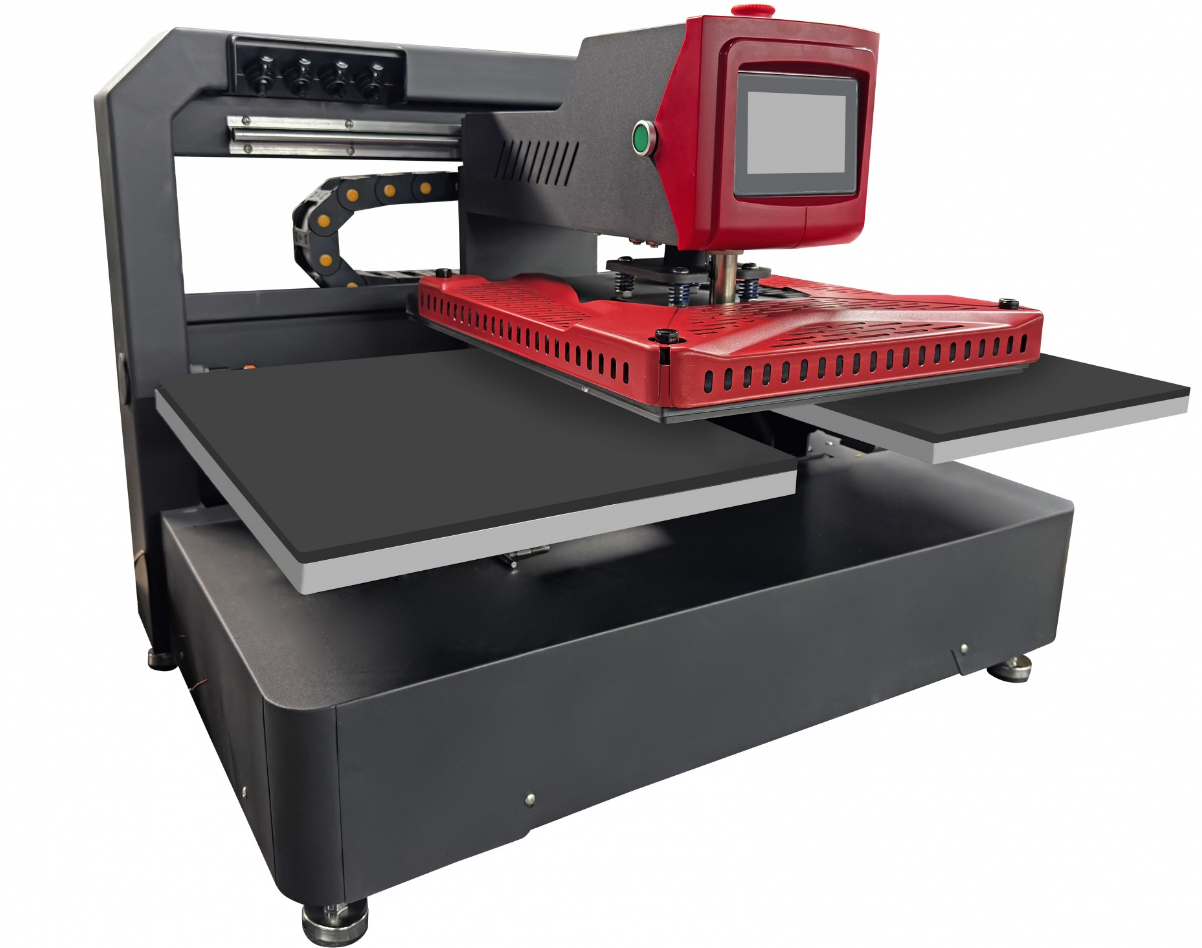 Termopressa Elettrica Cm 40X50 Doppio Piatto con laser posizionamento Linea Delux - Cyber , Piatti Inferiori Intercambiabili