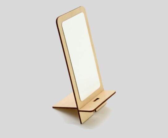 Porta Cellulare Da Tavolo 9X20 Cm In Legno